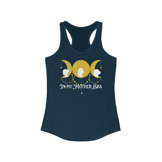 In my Mother Era: Racerback Tank, Triple Moon Goddess, Maiden Mother Crone, Celestial Chain, Feminine Empowerment, Lunar Phase Shirt, Moon Magic Top