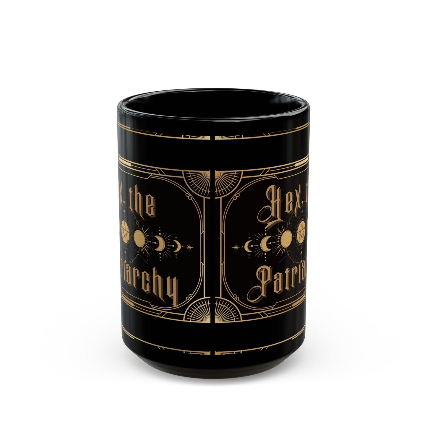 Hex the Patriarchy Black Ceramic Mug (11oz, 15oz)