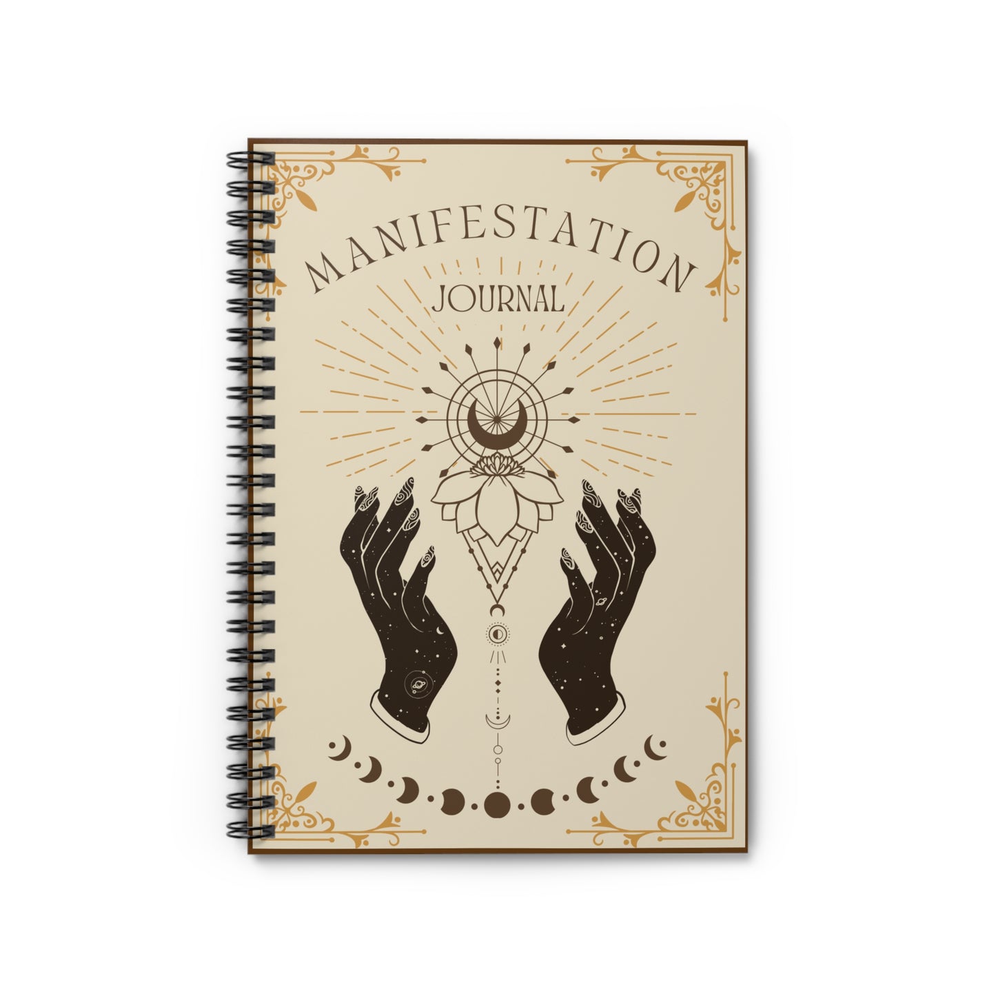 Manifestation Journal - 118 Page Spiral Notebook with Ruled Line Paper | 6x8 Durable Printed Cover