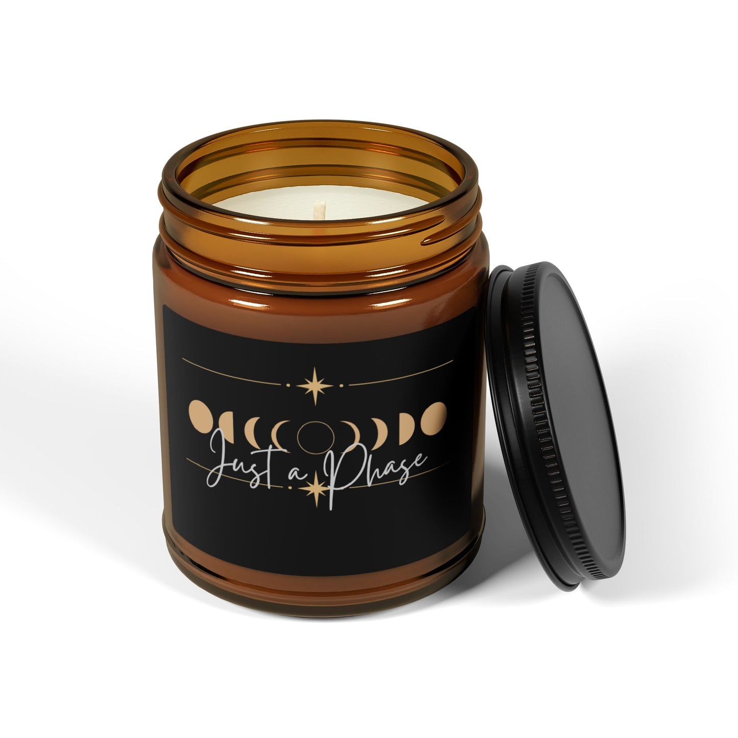 Scented Soy Candle (Multi-Size, Amber Jar)