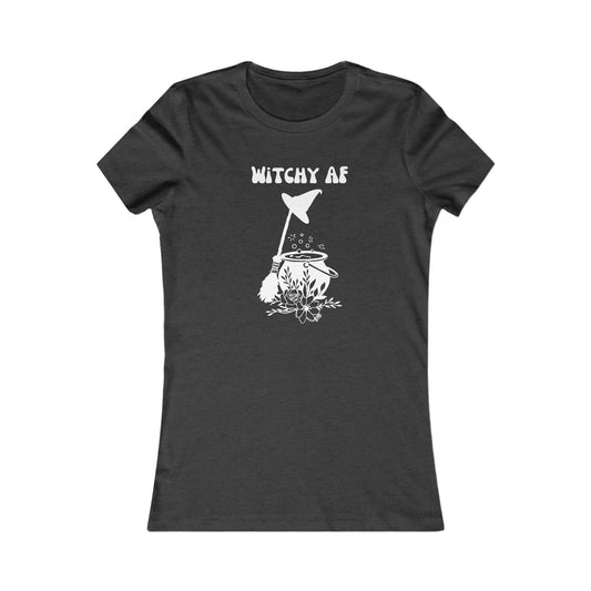 Witchy AF Women's T-Shirt - Mystical & Feminine Slim Fit Tee