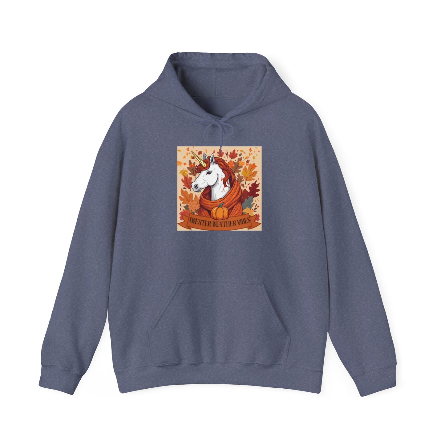 Sweater Weather Vibes Unicorn Hoodie