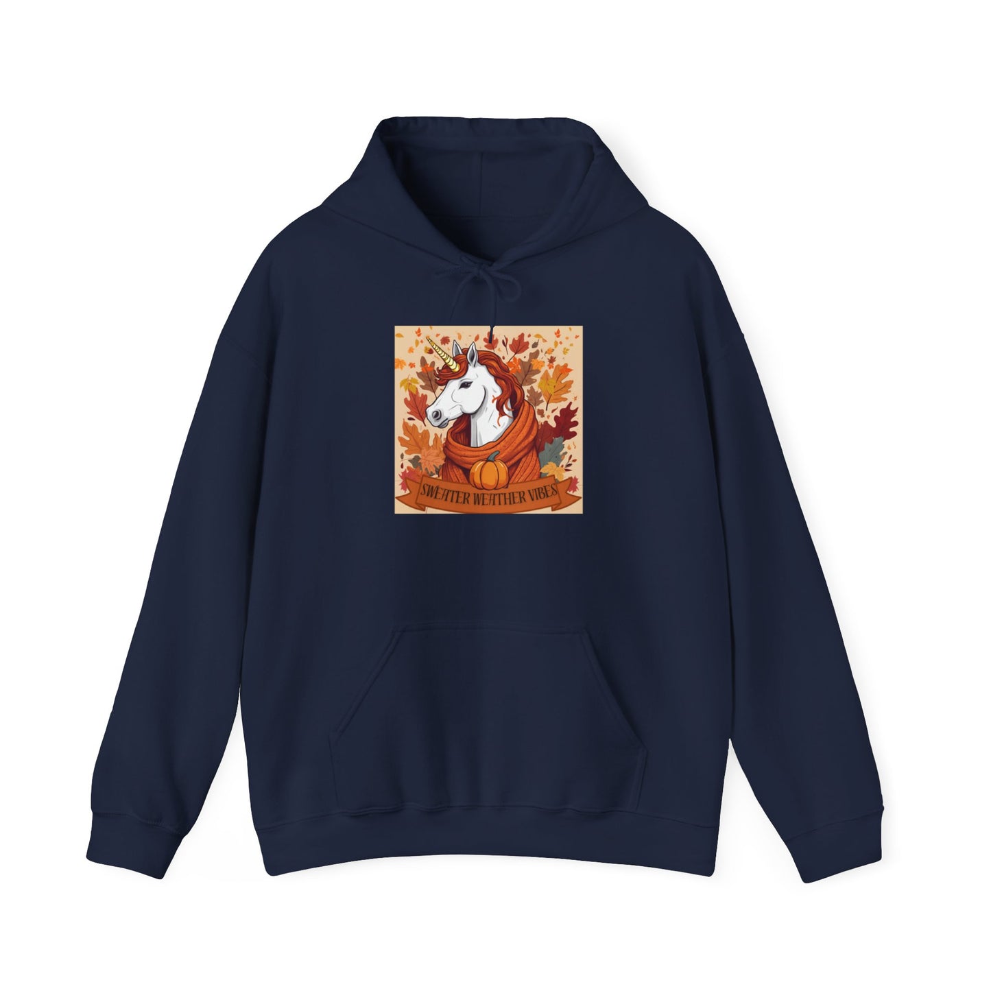 Sweater Weather Vibes Unicorn Hoodie