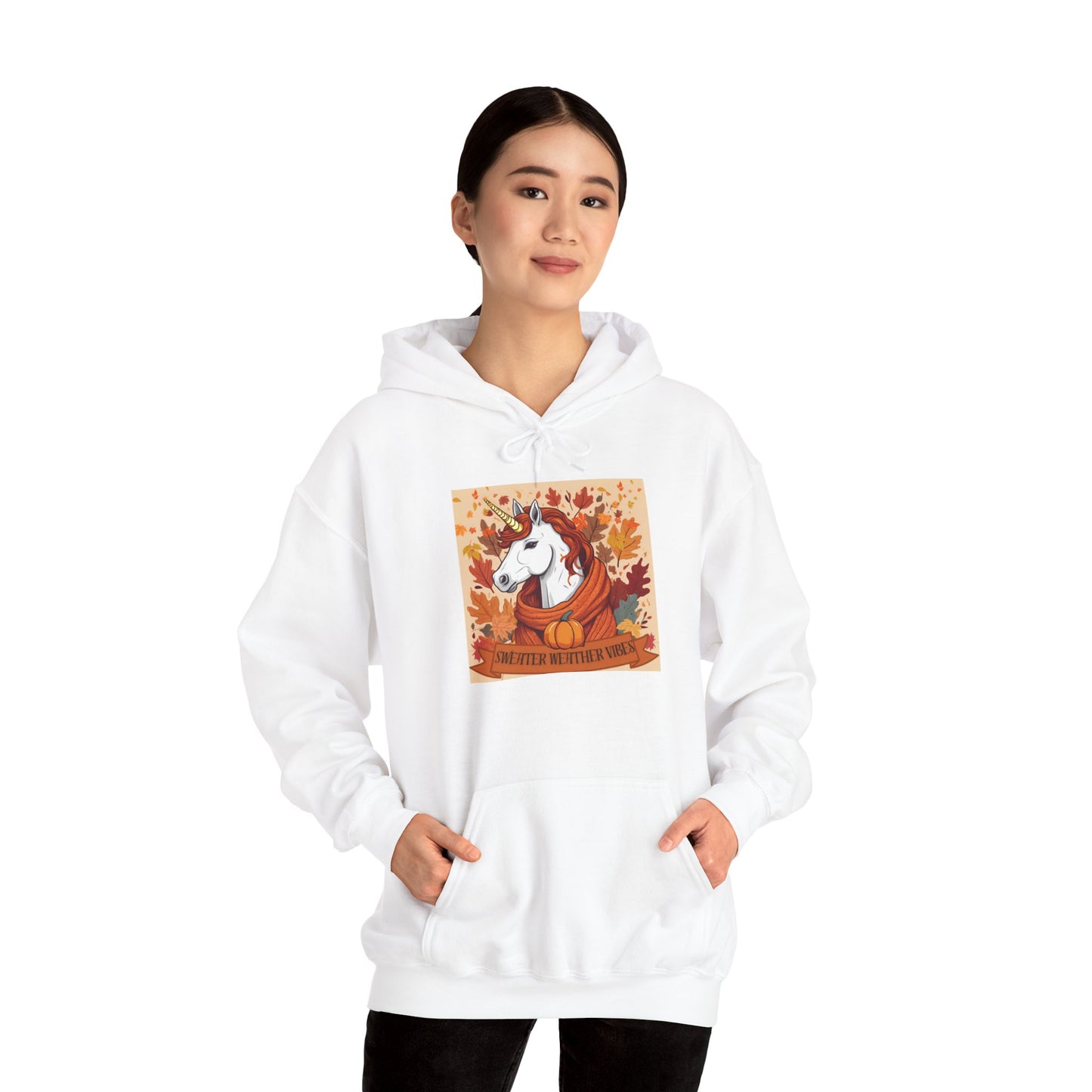 Sweater Weather Vibes Unicorn Hoodie