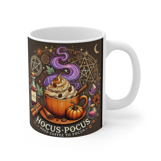 Hocus Pocus "Need Coffee to Focus" 11 oz Mug