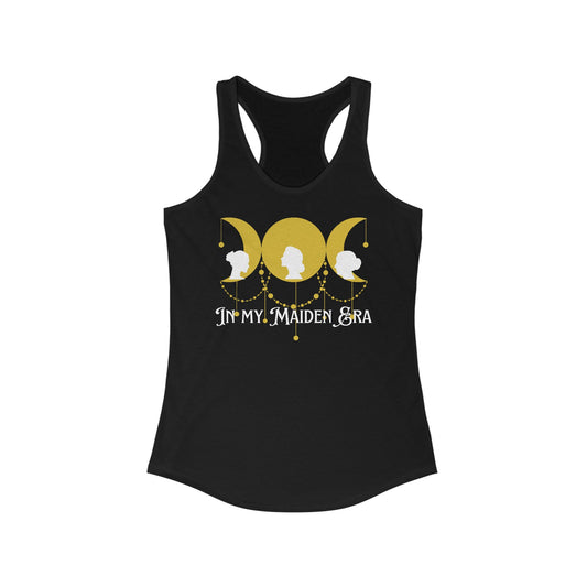 In my Maiden Era: Racerback Tank, Triple Moon Goddess, Maiden Mother Crone, Celestial Chain, Feminine Empowerment, Lunar Phase Shirt, Moon Magic Top