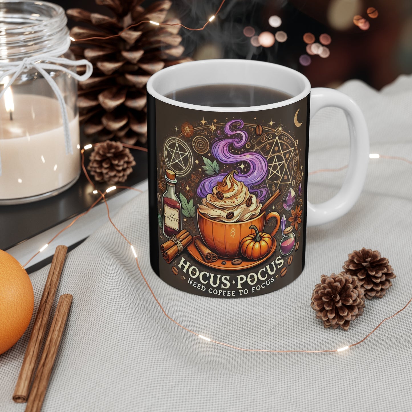 Hocus Pocus "Need Coffee to Focus" 11 oz Mug