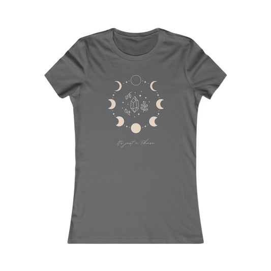 It's Just a Phase Moon Phases & Crystals T-Shirt- Feminine Fit