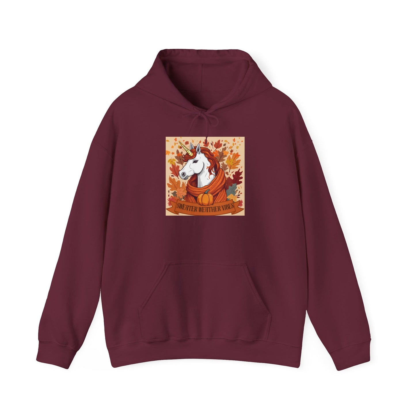 Sweater Weather Vibes Unicorn Hoodie