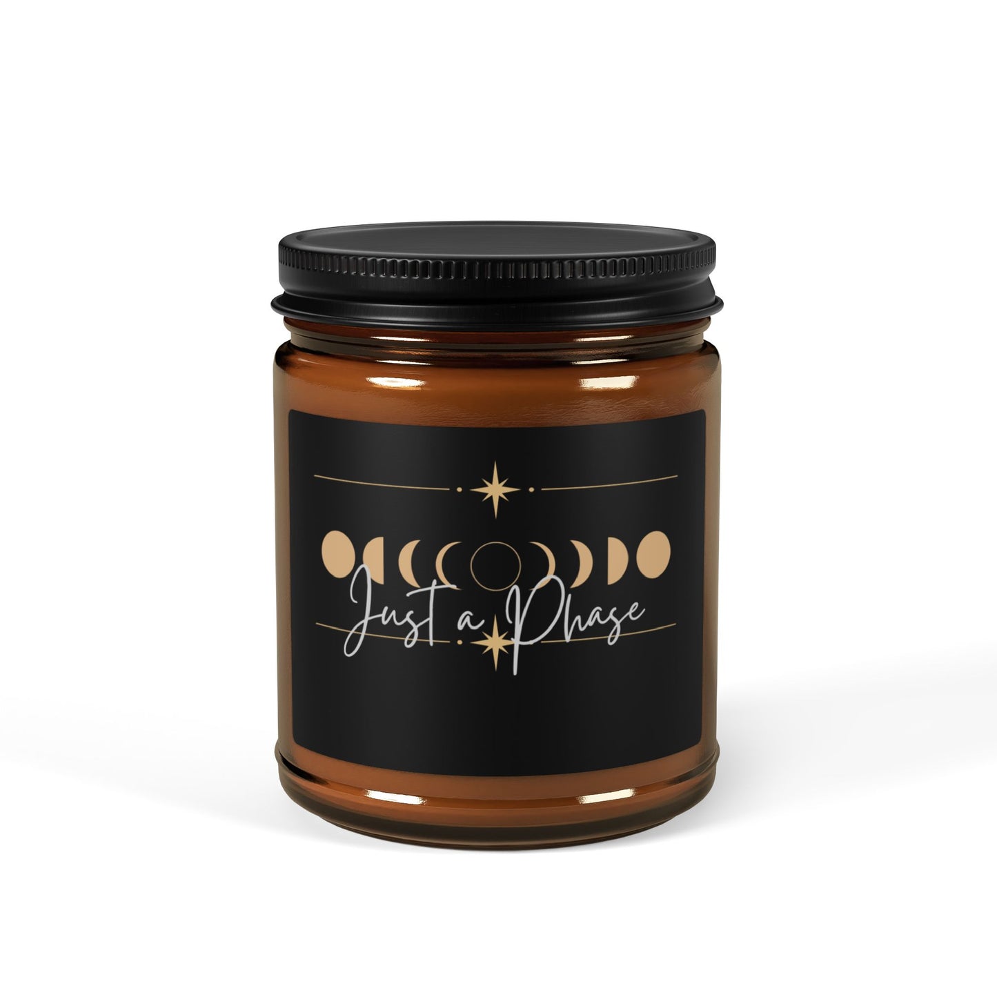 Scented Soy Candle (Multi-Size, Amber Jar)