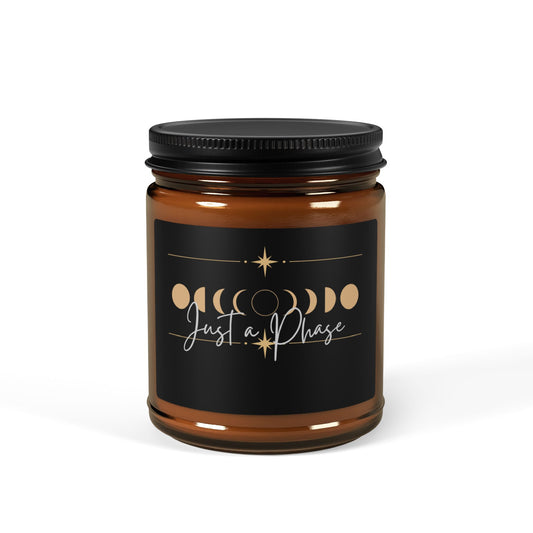 Scented Soy Candle (Multi-Size, Amber Jar)