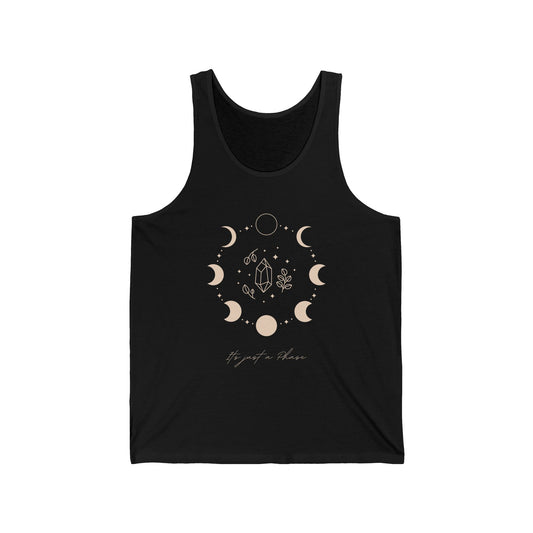 It's Just a Phase Moon Phases Tank Top- Unisex Jersey