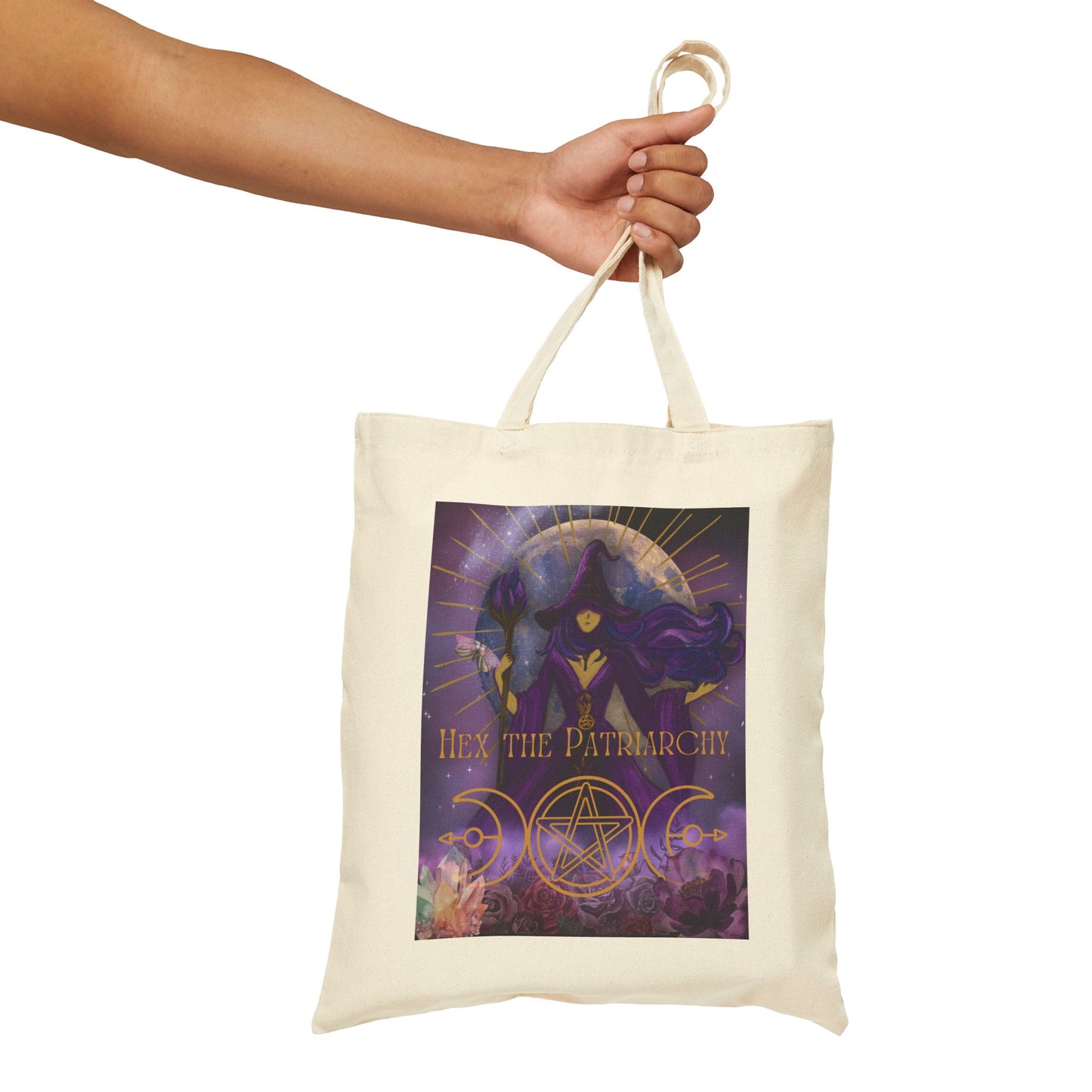 Hex the Patriarchy Cotton Tote Bag