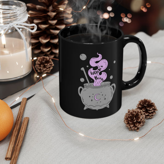 Coffee Mug - Witch's Brew Halloween drink cup, spooky magic potion tea, gothic kitchen decor, gift for witch lover, Halloween party