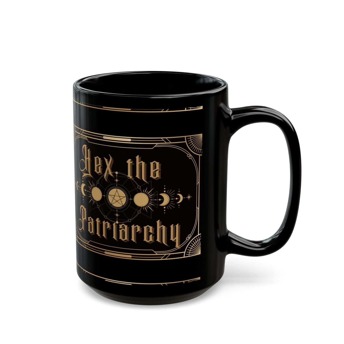 Hex the Patriarchy Black Ceramic Mug (11oz, 15oz)