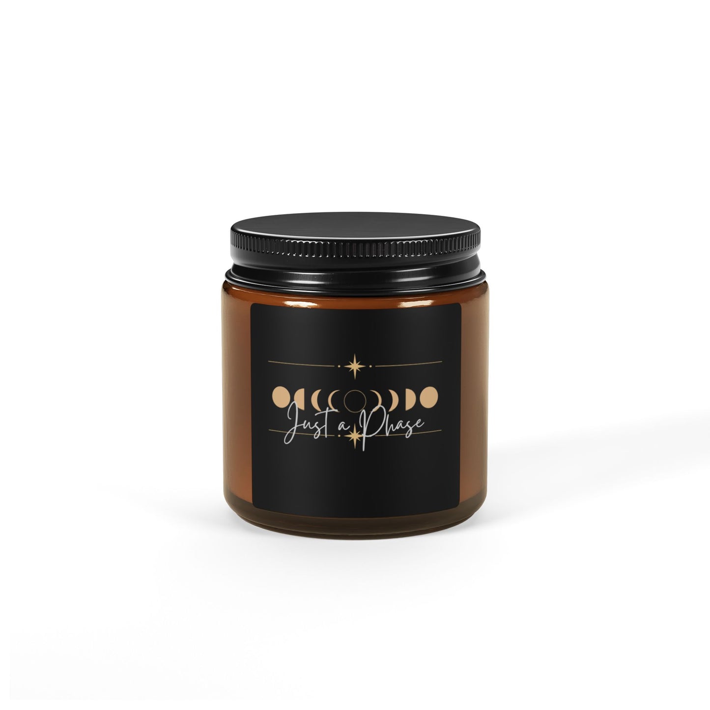 Scented Soy Candle (Multi-Size, Amber Jar)