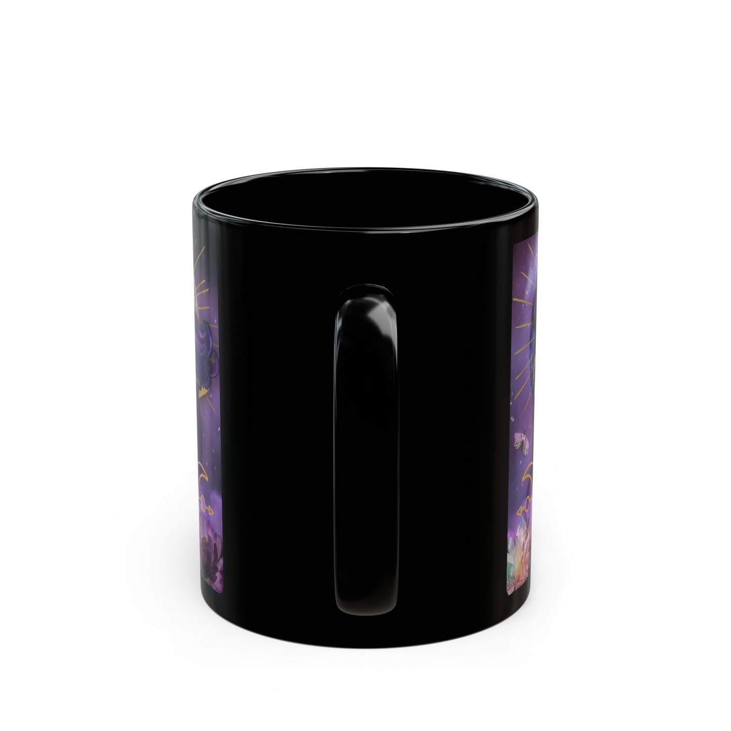 Mystical Witch Black Ceramic Mug (11oz, 15oz)