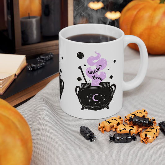 Witch's Brew Ceramic Mug - Cauldron Design | 11 oz & 15 oz BPA-Free Coffee Cup