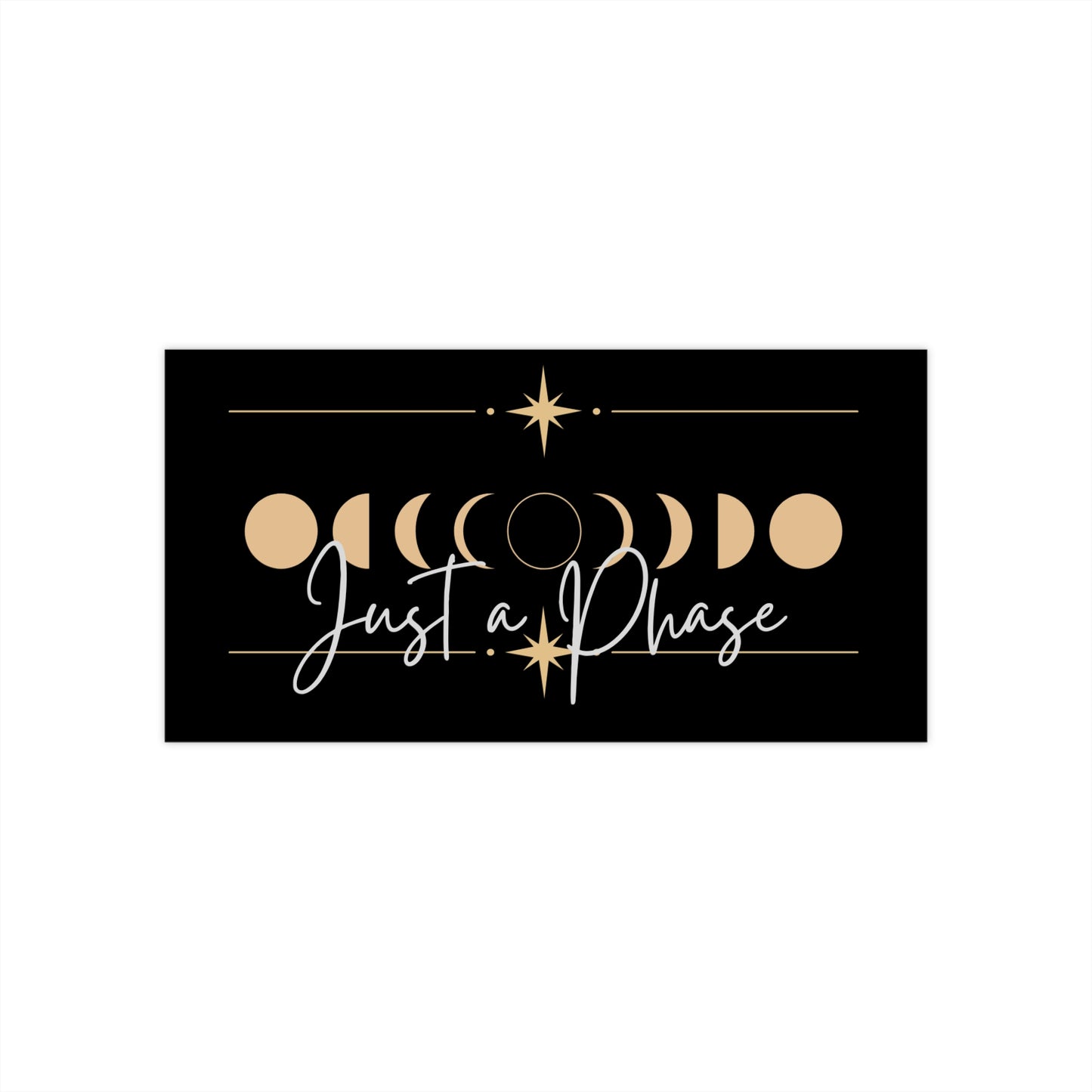 Just a Phase Sticker- Moon Phase Design