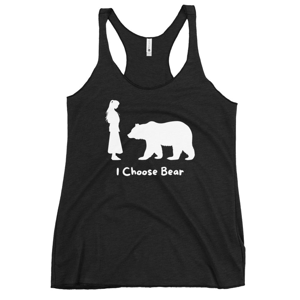 I Choose Bear: Women's Racerback Tank