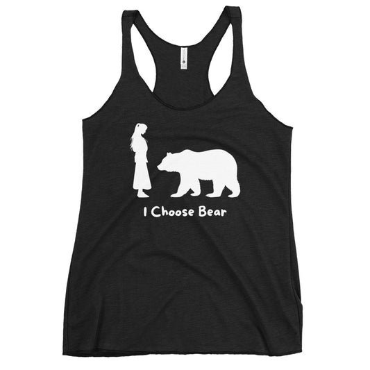 I Choose Bear: Women's Racerback Tank